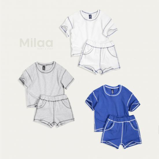 Set Viền Cotton Hàn Quốc MiLaa Kids